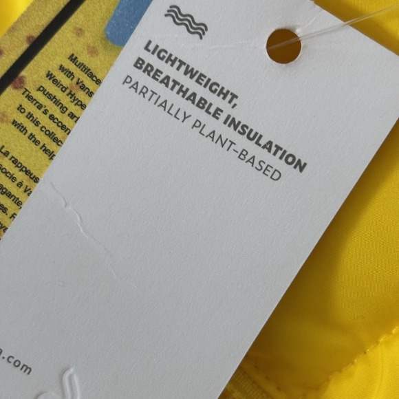 Vans X Tierra Whack Collab Puffer Zip Vest Yellow Size XL Skate Streetwear - Picture 7 of 14